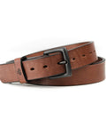 All American Leather Belt For Men Made In USA Heavy Duty Work EDC Belt Veg Tanned Full Grain American Steer Hide Durable Tough