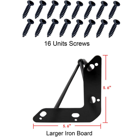 Hairpin Metal Table Legs 20 Inch Set of 4 with black screws and cushion protectors for DIY furniture.
