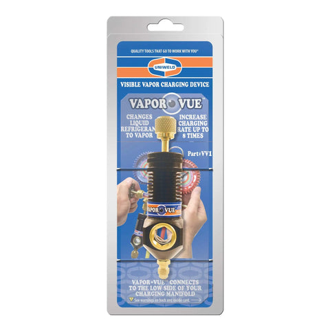 Visible Vapor Charging Device Vapor Vue Pro Grade With One Quarter Inch Fitting Black Factory Pressure Tested At 800 PSI