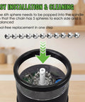 2 Pack Ball And Chain Replacement For Wakit Grinders And Mini Wakit, installation guide, durable stainless steel bead chain
