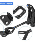 Built Like A Tank Heavy Duty Toggle Latch Clips That Lock Tight, 551 Pound Holding Capacity, Adjustable Black Galvanized Steel Lever Fasteners For Barn Gates, Grills, And Storage Sheds, 6 Pack, detailed view of latch mechanism.
