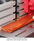 Premium Half Round Router Bit Set Delivering Heckuva Sharp Carbide Blades For Effortless Bullnose Shaping And Dead Reliable Loose Tenon Joinery Rock Solid One Half Inch Shank Carpenter Gear Made In Usa used on wood to create tenons.