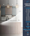 Smooth Trimless 6 Inch Led Recessed Lights 6 Pack With Twist Lock Mounting 5Cct Adjustable 1800 Lumens Dimmable Wet Ic Rated Ceiling Fixtures No Sweat Setup in modern kitchen.