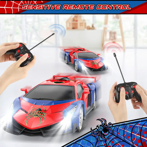 High Speed 1 To 18 Scale Remote Control Car For Kids With Bright LED Lights Realistic Drift Racing Toy With Easy Controller