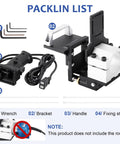 2-In-1 Invisible Fastener Slotting Bracket And Router Mortising Jig For Mortise And Tenon Work, Slotting Locator For Woodworking Furniture Splicing, Designed For 65mm Diameter Routers, packaging components display
