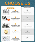 Comparison chart highlighting features of the High Arc Single Handle Brushed Nickel Kitchen Faucet With Pull Down Sprayer And Deck Plate 304 Stainless Steel Lead Free Modern Design Easy Installation Durable Satin Finish.