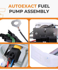 Close-up of Electric Fuel Pump Module Assembly With Sending Unit Replacement OEM E3621S P80000S HP10000 For Chevy GMC C K 1500 2500 3500 Trucks 1988 1995
