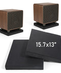 2 Pack 8 To 10 Inch Studio Monitor Isolation Pads And Subwoofer Stand With Three Layer Acoustic Foam For Vibration Dampening