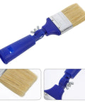 Two Inch Adjustable Angled Paint Brush With 270 Degree Rotating Head For Wall And Deck Stain Fine Detail Paddle Brush With Plastic Handle