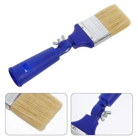 Two Inch Adjustable Angled Paint Brush With 270 Degree Rotating Head For Wall And Deck Stain Fine Detail Paddle Brush With Plastic Handle