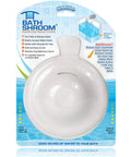 Overflow Drain Cover For Deeper Warmer Baths With No Fuss Suction Cups Universal Fit Spa Accessory Easy Install Adds Inches Of Water For A Deeper Cozy Soak Spa Vibe Works With Most Tubs in packaging with blue design.