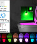 Toilet Night Light With Motion Sensor And LED 9 Color Modes Auto On In The Dark Brighten Your Bathroom For Late Night Pee Breaks