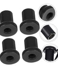 Sliding Barn Door Track Spacers Wall Connectors 4 Pack Built Tough Rust Resistant Hardware shown in black iron