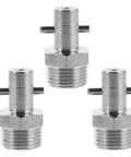 Built Tough Hydraulic Grease Gun Needle Fitting Stainless Steel 3 Piece Set Zerk Nipples Compatible With Trucks And Heavy Machinery High Pressure Performance Effortless Install Easy Grip Quick Change Parts To Save Time On Work, 3-piece stainless steel fittings