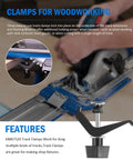 Universal Track Clamps For Accu Cut And Adaptive Cutting Systems used with circular saw on track for precise cuts