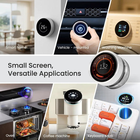 1.28 Inch ESP32 S3 Round Knob Touch Display 240x240 Rotary Panel With Capacitive Touch and Physical Knob For Smart home, vehicle, washer