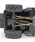 Close-up of Brass High Clearance RC Link Set For SCX24 1/24 Crawler Cars AXI00001 AXI00002 AXI00006 Upgrade Linkage undercarriage view