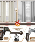 Bronze Adjustable Curtain Rod Set For Windows 32 To 144 Inches, comparing weight support and thickness, 7/8 inch diameter