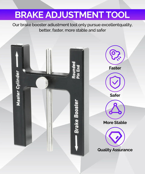 Brake Booster Push Rod Adjustment Tool For Master Cylinder Length Gauge And Adjustable Braking Distance, Durable