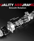 AC Compressor With Clutch Kit For Chevy Silverado Tahoe Suburban Sierra Yukon 1500 Trucks detailed exploded view showing smooth rotation.