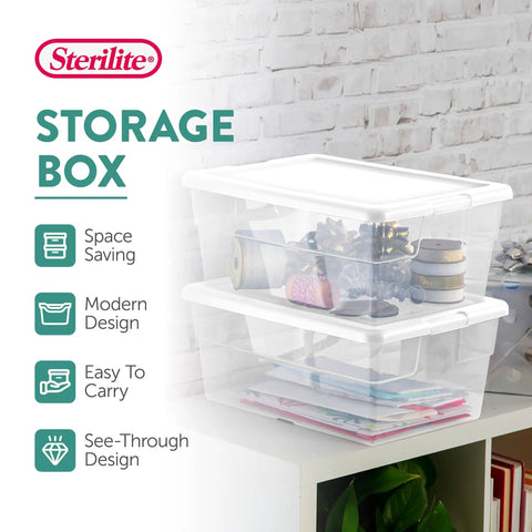 Stackable Clear Plastic Storage Bins 16 Quart 24 Pack Kick Your Clutter To The Curb With These Versatile Household Organizers Perfect For Stashing Gear And Keeping Your Home Base Looking Fresh