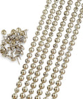Five Meter Upholstery Tack Strips Featuring Nine Point Five Millimeter Nickel Finished Heads And Included Single Nails for DIY projects.