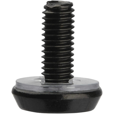 50 Pack 10-32 Screws And Cage Nuts Rack Mount Kit With Tool Built Tough And Ready To Roll For Standard 19 Inch Server Racks And Cabinets showing a black screw with a captive nut