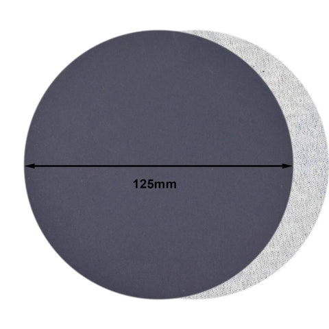Five Inch Sanding Discs Set, 60 Pcs Hook And Loop, Grits 320 600 800 1200 1500 2000 With Tack Cloth, No Holes, Silicon Carbide Round Sandpaper