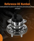 Rear Wheel Hub And Bearing Assembly Beefed Up For Pontiac Vibe 2009 2010 Toyota Corolla 2009 2019 Toyota Matrix 2009 2014 1 8L With Abs Rear Left And Right 5 Bolt 4 Bolt Square Flange Fwd