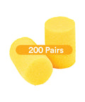 Premium Foam Ear Plugs For Noise Reduction With Super Comfy Fit Disposable 200 Pairs Regular Size Roll Down Uncorded NRR 29 dB
