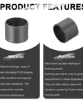 6 Pcs POM Sleeve Bearings 30mm ID By 34mm OD By 26mm Length Self Lubricating Oilless Black Bushings product features