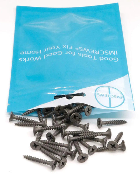 Stock Up On These 200 Count Heavy Hitter Size 6 Carbon Steel Drywall Screws For All Your DIY Hustles viewed in a blue package.