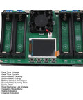 Straight Up Battery Diagnostics With This 4 Channel Capacity Tester Module featuring battery slots, LCD display, and control buttons.