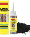 Lock Cylinder Lubricant Powder for Dry Key Operation and Jam Prevention, Powder Key Lubricant for Locks, 8g pack with bottle