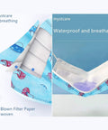 Kids Disposable Face Masks 50 Pack For Ages 5 To 12 3 Layer Filtration With Metal Nose Clip Multicolor Breathable Waterproof