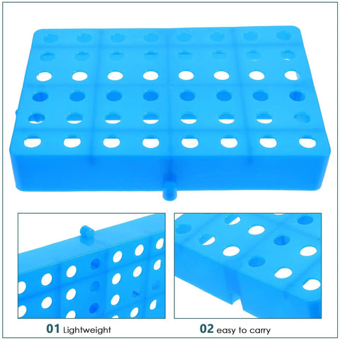 Blue ventilated plastic floor riser pallet with raised design and forklift friendly structure for warehouse and supermarket use