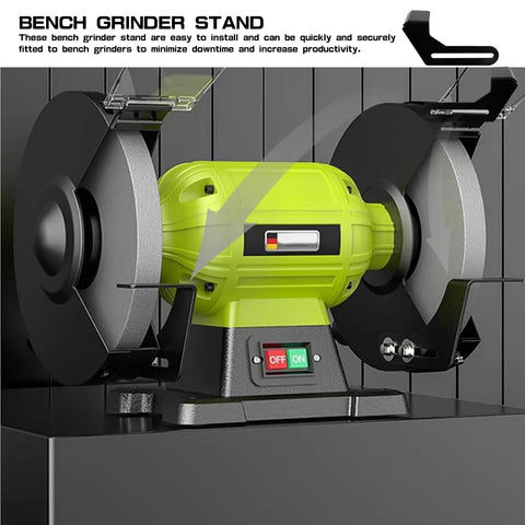 Two Piece Bench Grinder Tool Rest Bracket Set Built From Heavy Duty Carbon Steel For Your Grinder Polisher Pro Grade Sturdy
