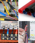 328Pcs Heat Shrink Tubing Kit With 8 Sizes Insulation Tubes For Cable Wire Repair Diy Friendly Shrink Wrap Set In 5 Colors Ultra Handy Electrical Diy Essentials For Quick Fixes used in electrical setups and wiring insulation
