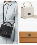 Top Shelf Black Twist Lock Clasps For Leather Bags And Diaries Heavy Duty Zinc Alloy Oval Turn Buttons on stylish bags.