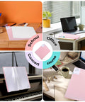 60 Pocket Portfolio Binder Organizer With Clear Sheet Protectors for 8.5 by 11 Inches Documents in various settings: school, office, concert, home.
