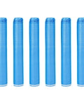 Rock Solid No Sweat Floor Underlayment 600 Square Feet 2 Mm Thick EPE Foam Padding rolls in blue color stacked together.