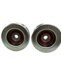 Heavy Duty 4X Drive Idler Pulley Kit Fits Toyota 4Runner V6 4.0L 1GRFE Engine Models Years 2003 Through 2009 Includes OEM Number Replacements For Reliable Smooth Idling And Top Tier Performance Upgrades. two metal idler pulleys