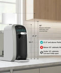 Ultra Easy Countertop Reverse Osmosis Water Filter System With 5 Stage Filtration fits under 21.3 inch kitchen cabinets