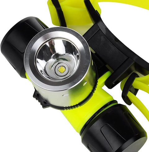 Underwater Diving Flashlight Headlamp Beast 1800 Lumens IPX8 Waterproof Scuba Light With 3 Modes close-up view