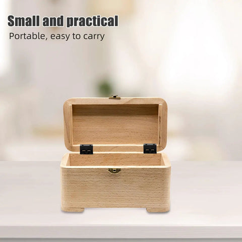 Open wooden box showing 20 Piece Iron Cabinet Hinges For Wooden Boxes With Six Hole Mounting, Three Fold Straight Corner Design