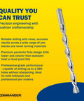 Heavy Duty HSS Pen Mill Drill Bit Designed To Run Slick For Dead On Accuracy When Chopping Through Hardwood Blanks For Custom Laser Pen Crafts At Exactly 7Mm Width on a yellow background.