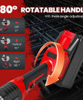 Newtry 36V Cordless Rebar Cutter Cuts Up To 5.31 Inches In Just Seconds Portable Electric Steel Bar Saw with rotatable handle feature.