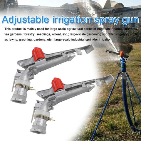 1.5 Inch Farm Sprinkler Spray Gun 360 Degree Rotary For Big Area Watering Farms Orchards Tea Gardens Forestry Pack Of 2