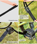 2 Pairs Nylon Bicycle Foot Straps with Double Sided Adhesive Backing demonstration for fixed gear pedals