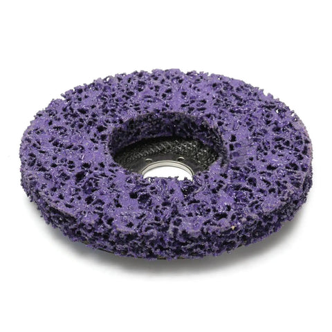 Purple abrasive disc from Heavy Duty Flap Disc Set For 125mm Orbital Sander And Angle Grinder, 6 Pack 5 Inch Abrasive Grinding Discs